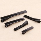 30pcs Black Hair Clips Flat Alligator Barrettes Pins 5 5cm Diy Craft Findings