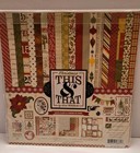 Echo Park Paper 12x12  this   That  Christmas Kit Brads Holiday Vintage New  