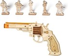 Rokr 3d Wooden Puzzle Rubber Band Gun Model Kits Building Kit Teens Adults Gifts