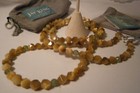 Jay King 925 Sterling Golden Cat s Eye Peridot Bead 36  Necklace   Earrings Set