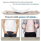 Invisible Travel Waist Packs Pouch For Passport Money Belt Bag Hidden