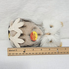 Vintage 1986 Steiff  wiggi  Owl 2625 15 Original Button  approximately 6 5  