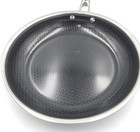 Hexclad Hypbrid Nonstick Stainless Steel 10  Frying Pan  No Lid - Good Condition