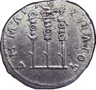 Ancient Roman Silver Coin  Trajan Tridrachm   98-117 A d  - Scarce Coin