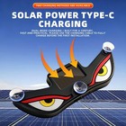 Solar Car Neon Light Demon Eye Led Ambient Atmosphere Lamp Wireless Rechargeable