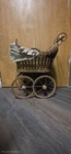 Antique Vintage Wicker Baby Doll Carriage Buggy Stroller