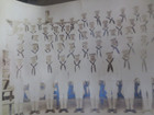 Wwii 1943 Sailors Panoramic Photo Great Lakes Training Center Illinois Us Navy