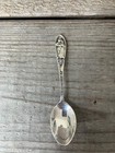 Vintage Sterling Silver Souvenir Spoon  Plymouth Mass Cut Out Pilgrim