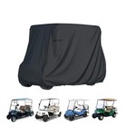  2 4 Passenger Golf Cart Cover For Yamaha Ezgo Club Car  Black-112 48 73 In