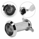 220 Degree Peephole Door Viewer Security Peep Hole Hardware silver