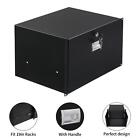 19  1u 2u 3u 4u 6u Rack Mount Dj Deep Drawer Server Cabinet Case With Keys Black