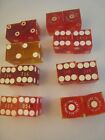 Lot Of 8 Pairs Of Vintage 3 4   Dice    Nice    003