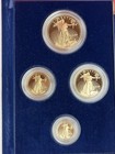 2006 W 4-coin Proof American Gold  1 85 Oz  Eagle Set - Box With Coa
