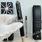 Montblanc Victor Hugo Writers Edition Black Resin Rollerball Pen W   Box