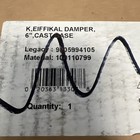 New  Lochinvar  100110799  K  eiffikal Damper  6 Inch  Cast Base   28d-2 