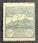 Travelstamps  1903 San Marino Stamps Scott  53 - 25 Cent Mt  Titano Mint Mogh