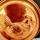 Vtg Grannycore Kitchen Copper Jello Molds Hen Chicken French Style 5 