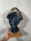 Vintage Mid Century Turban Style Hat With Bow