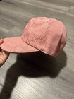 Gucci Pink Gg Canvas Baseball Hat
