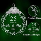 25th Anniversary Wedding Gift 2026 25 Years Wedding Anniversary Christmas Orn   