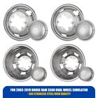 Fits Dodge Ram 3500 2003-18 Chrome 17  Dually Wheel Simulators Dual Skins Liners