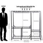 66  Portable Heavy Duty Clothes Closet Wardrobe Clothes Large Storage Organizer