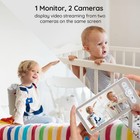 Iegeek 5  Baby Monitor With 2 Cameras  2k Split-screen Display   Wifi App