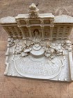 Vintage Italian Bonded Marble Souvenir Sculpture Trevi Fountain