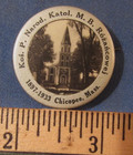 Rare 1933 Chicopee Ma Church Pinback