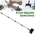 1pack Garden Shovel 67 Inch Adjustable Heavy Duty Steel Ice Scraper Snow Removal