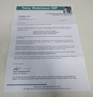 2002 Victorian State Election - Letter   Brochure - Labor Party - Tony Robinson
