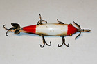 Vintage South Bend 5 Hook Underwater Minnow In Tougher Rht Red Head And Tail