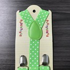 Green Polka Dot Clip-on Suspender For Kid s Toddlers Boys Girls Infant  usa 