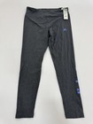 Adidas Essentials Linear Logo Women Leggings Dark Gray Heather High Waist Xl Nwt