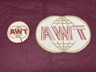 Two 1960s Twa Employee Ground Crew Uniform Embroidered Patches Originals Rare