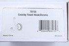 Delta Cassidy Double Robe Hook Polished Chrome 3 93 X 2 5 X 4 65  79735
