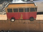 Rare Vw Volkswagen Bus Van Samba Toy Box Wagon Dealership Promo Advertising