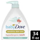 Baby Dove Sensitive Skincare Liquid Body Wash Fragrance Free Moisture   34 Oz