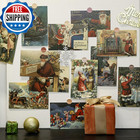 30 Pcs Retro Christmas Greeting Cards Vintage Xmas Cards Christmas Holida   