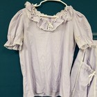 Vtg Partners Please Malco Modes Purple Polka Dot Square Dance Top   Skirt Set M