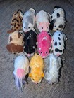 Eleven Zhu Zhu Pets Hamsters   Hamster Hangout Collector Case  Free Ship  Read 