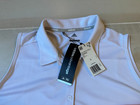 Adidas Golf White Sleeveless Polo Shirt Size L Women s Nwt