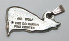 Wolf Harris Fine Pewter Pendant Usa Made
