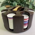 E s Lowe Poker Chip Carousel Caddy Dispenser Made In Usa Vintage 1960 s W  Chips