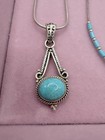 Sterling Silver Turquoise Jewelry Lot 8 Pc Tested Cuff Necklaces Ring Earrings