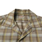 1950s Mcgregor Galey   Lord Loop Collar Plaid Shirt Two Pocket Vintage Mens M