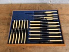 Antique Victorian Rare Walker   Hall Silver Plate Cutlery Set  Box Not Included 