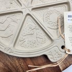 Sassafras Superstone Christmas Shortbread Cookie Mold 1993 Holiday Stoneware Diy