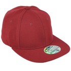 Zephyr Maroon Flex Fit X-large Xl Solid Flat Bill Blank Plain Stretch Hat Cap