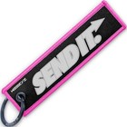 Send It Keychain   Adventure motorsports Mindset   Dirt Bike  Mtb  Pink